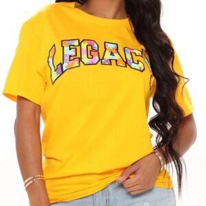 Building My Legacy Top - Mustard Large